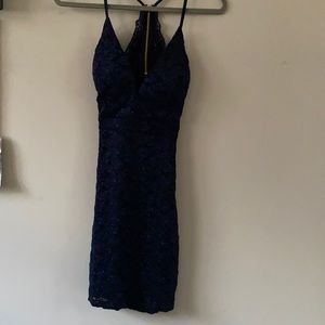 Emerald Sundae navy blue lace party dress size S